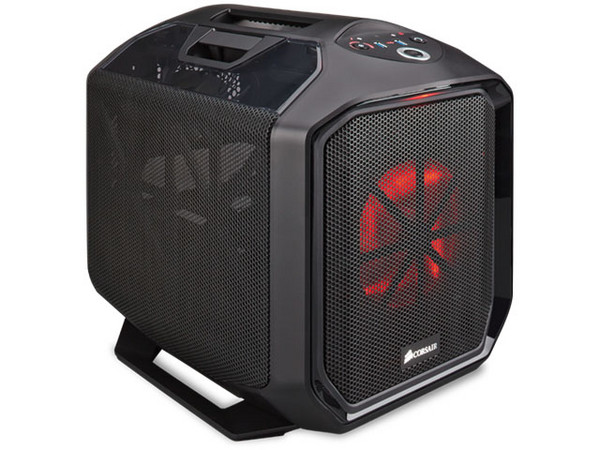 Gabinete Corsair Chasis Graphite Series 380T Black Portable, Mini ITX, (sin fuente de poder)