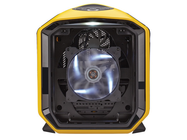 Gabinete Corsair Chasis Graphite Series 380T Yellow Portable, Mini ITX, (sin fuente de poder)