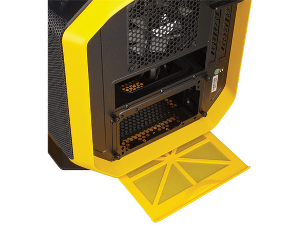 Gabinete Corsair Chasis Graphite Series 380T Yellow Portable, Mini ITX, (sin fuente de poder)