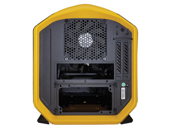 Gabinete Corsair Chasis Graphite Series 380T Yellow Portable, Mini ITX, (sin fuente de poder)