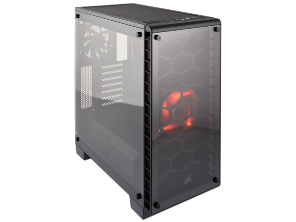 Gabinete Corsair Mid-tower Crystal Series 460X, ATX, (sin fuente de poder)