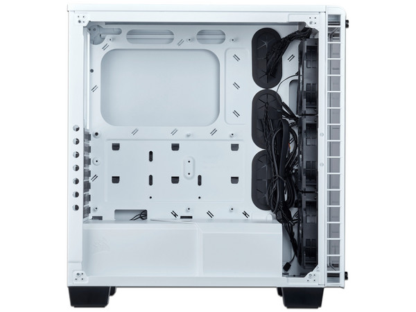 Gabinete Corsair Mid-tower Crystal 460X RGB, ATX, (sin fuente de poder). Color Blanco.