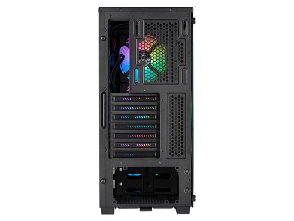 Gabinete Gamer Corsair iCUE 220T RGB Airflow, Mid-Tower, (No incluye Fuente de Poder). Color Negro.