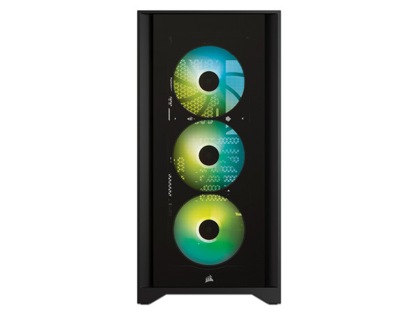 Gabinete Corsair iCUE 4000X RGB, ATX, (no incluye fuente de poder), Color Negro.