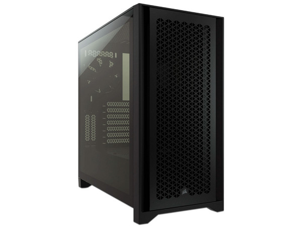 Gabinete Corsair iCue 4000D RGB Airflow, 
Mid-Tower, 
(No incluye Fuente de Poder),
Color Negro.