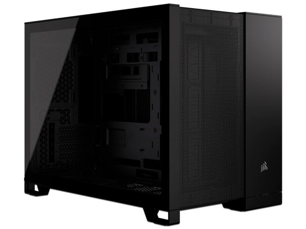 Gabinete CORSAIR 2500D AIRFLOW, Mid Tower, Micro-ATX, No Incluye Fuente de Poder. Color Negro.