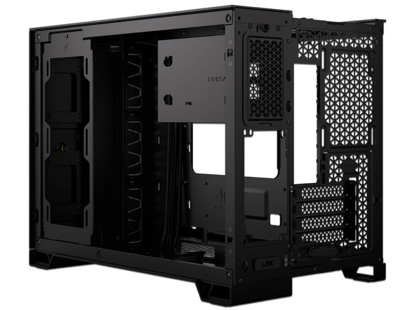 Gabinete CORSAIR 2500D AIRFLOW, Mid Tower, Micro-ATX, No Incluye Fuente de Poder. Color Negro.