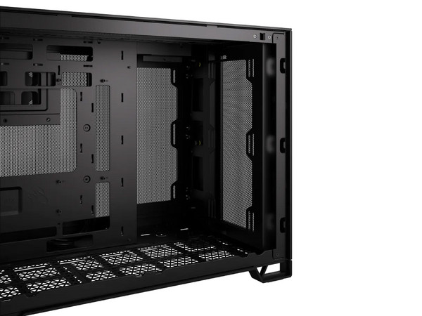 Gabinete CORSAIR 2500D AIRFLOW, Mid Tower, Micro-ATX, No Incluye Fuente de Poder. Color Negro.