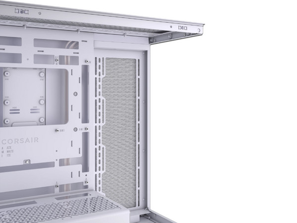 Gabinete CORSAIR iCUE Link 3500X, Mid Tower, ATX, No Incluye Fuente de Poder. Color Blanco.