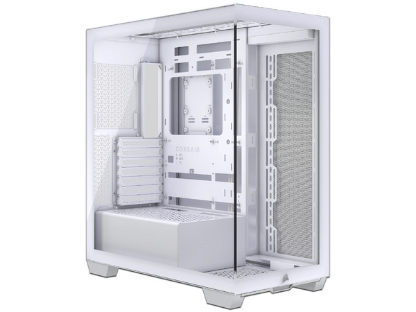 Gabinete CORSAIR iCUE Link 3500X, Mid Tower, ATX, No Incluye Fuente de Poder. Color Blanco.