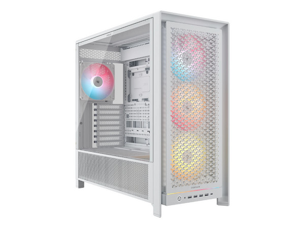 Gabinete CORSAIR Frame 5000D RS ARGB, Mid Tower, ATX, No Incluye Fuente de Poder. Color Blanco.