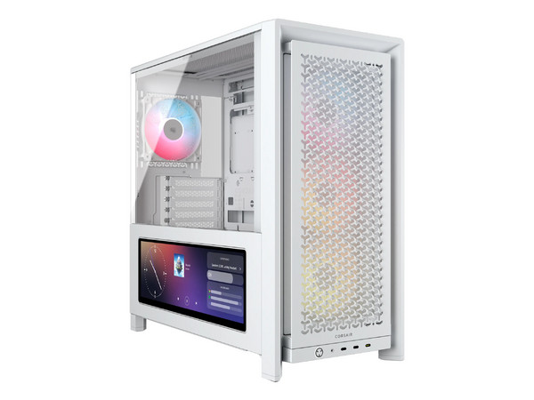 Gabinete Corsair FRAME 4000D LCD, Mid Tower, ATX, Pantalla Táctil LCD XENEON EDGE de 14.5