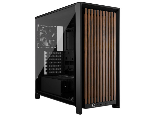Gabinete CORSAIR FRAME 4000D WOOD RS, Mid Tower, ATX, No Incluye Fuente de Poder. Color Negro.