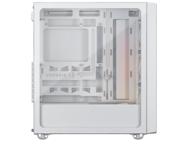 Gabinete Corsair 3200D RS, Mid-Tower, Micro-ATX, (No incluye fuente de poder). Color blanco.