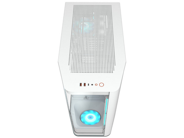 Gabinete COUGAR FV270 RGB, Mid Tower, ATX, No Incluye Fuente de Poder. Color Blanco.