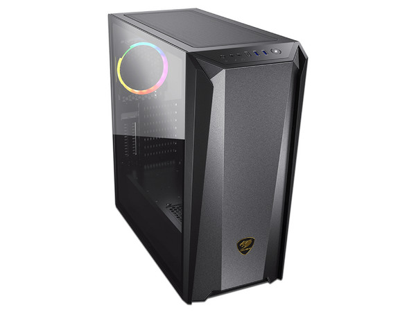 Gabinete Cougar MX660 Iron RGB Mid-Tower, E-ATX. Color Negro. (No incluye fuente de poder).