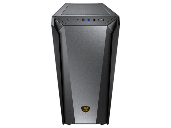 Gabinete Cougar MX660 Iron RGB Mid-Tower, E-ATX. Color Negro. (No incluye fuente de poder).