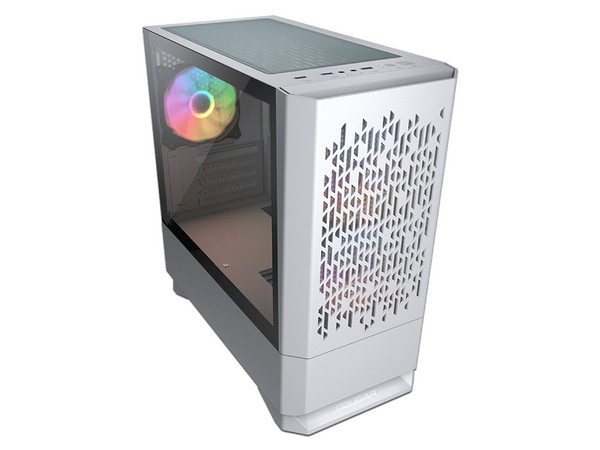 Gabinete COUGAR MG140 AIR RGB, Micro-ATX, No Incluye Fuente de Poder. Color Blanco.