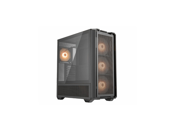 Gabinete Cougar MX600 MX600, Full Tower, E-ATX, Panel de Cristal, Incluye 4 Ventiladores ARGB, No Incluye Fuente de Poder. Color Negro.