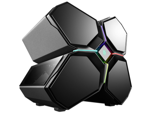 Gabinete DeepCool Quadstellar RGB, Full-tower, Vidrio Templado, E-ATX, (sin fuente de poder).