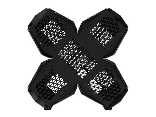 Gabinete Gamer DeepCool Quadstellar Infinity, Full Tower, E-ATX, RGB, (No incluye fuente de poder). Color Negro.