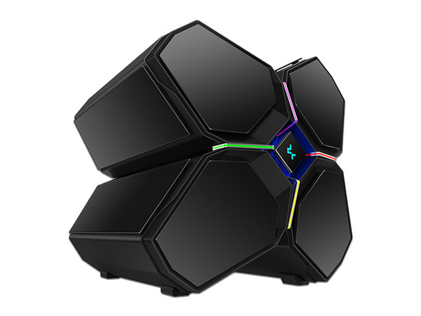 Gabinete Gamer DeepCool Quadstellar Infinity, Full Tower, E-ATX, RGB, (No incluye fuente de poder). Color Negro.