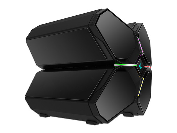 Gabinete Gamer DeepCool Quadstellar Infinity, Full Tower, E-ATX, RGB, (No incluye fuente de poder). Color Negro.