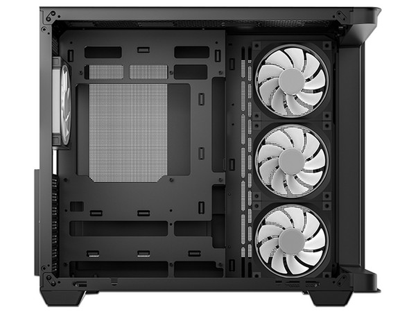 Gabinete DeepCool CG530U 4F, Mid Tower, ATX, Incluye 4 Ventiladores ARGB, Panel de Cristal Templado, No Incluye Fuente de Poder. Color Negro.