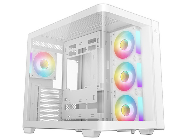 Gabinete DeepCool CG530U, Mid Tower, ATX, No Incluye Fuente de Poder. Color Blanco.
