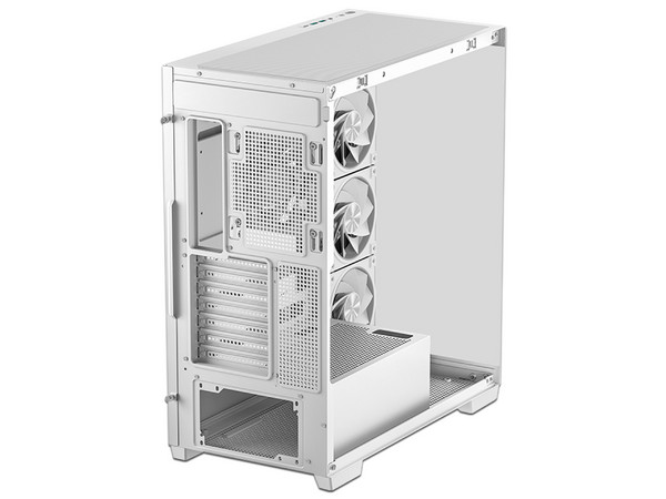 Gabinete DeepCool CG580 V2, Mid Tower, ATX, 4 Ventiladores x 120mm, ARGB, Sin Fuente de Poder. Color Blanco.