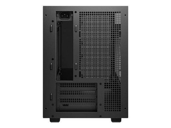 Gabinete DeepCool CH260, Mid Tower, Micro ATX, Panel de Cristal Templado, No Incluye Fuente de Poder. Color Negro.