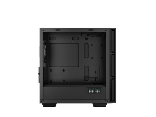 Gabinete DeepCool CH360 DIGITAL, Micro ATX, Pantalla Digital, ARGB (sin fuente de poder). Color Negro.