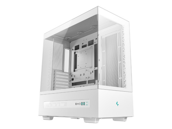 Gabinete Deepcool CH690 Digital, Mid Tower, Micro ATX, Pantalla Digital, Panel de Cristal Templado, Sin Fuente de Poder. Color Blanco.