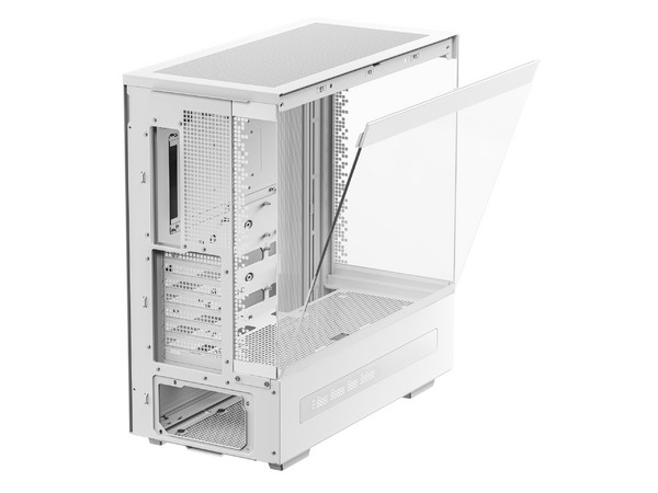Gabinete Deepcool CH690 Digital, Mid Tower, Micro ATX, Pantalla Digital, Panel de Cristal Templado, Sin Fuente de Poder. Color Blanco.