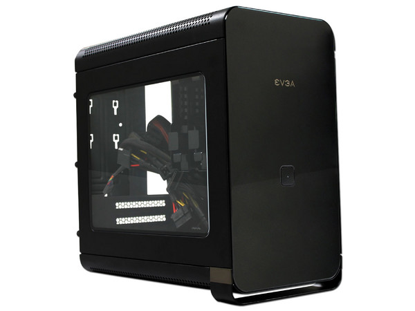 Gabinete EVGA Hadron Air, Mini-ITX con fuente de 500W.