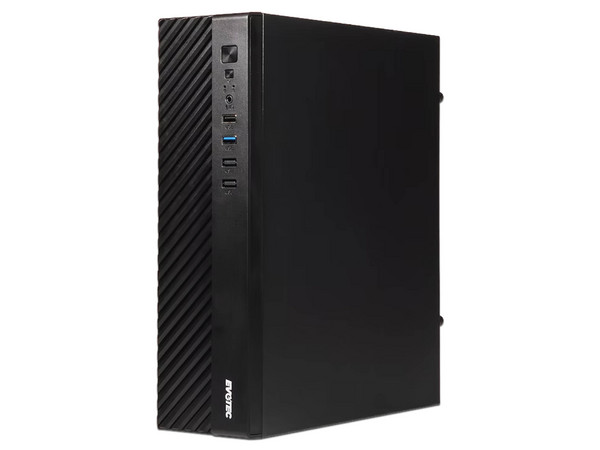 Gabinete Slim EVOTEC Toledo EV-1026, Formato Micro-ATX, Incluye Fuente de Poder de 500W, Diseño compacto y eficiente.
