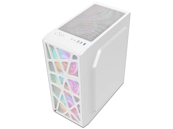 Gabinete FORMULA MANA, Mid Tower, ATX, Incluye 4 Ventiladores de 120mm, No Incluye Fuente de Poder. Color Blanco.