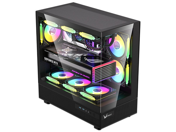Gabinete FORMULA Crystal Z8 Cosmic, Mid Tower, No Incluye Fuente de Poder. Color Negro.