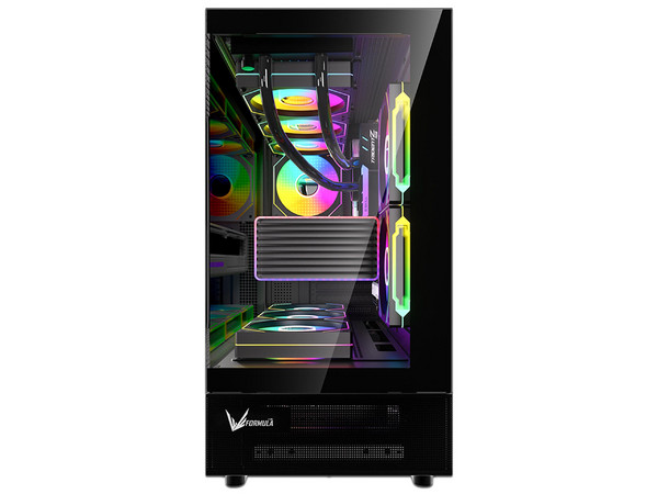 Gabinete FORMULA Crystal Z8 Cosmic, Mid Tower, No Incluye Fuente de Poder. Color Negro.