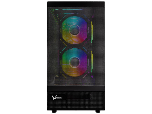 Gabinete FORMULA Crystal Z8 Cosmic, Mid Tower, No Incluye Fuente de Poder. Color Negro.