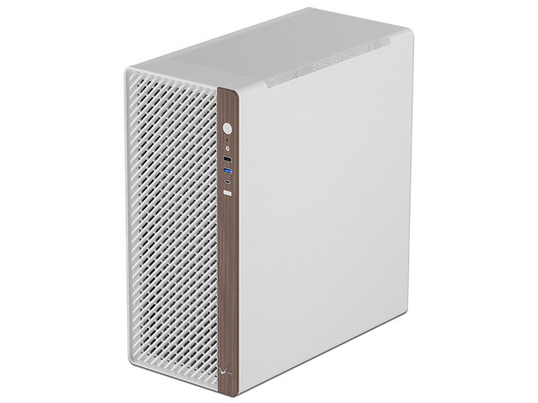 Gabinete FORMULA TIMBERLINE V3, Mid Tower, Incluye 3 Ventiladores de 120mm, Frontal con Madera, No Incluye Fuente de Poder. Color Blanco.