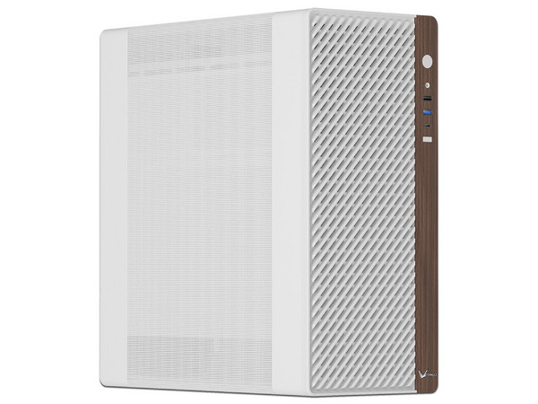 Gabinete FORMULA TIMBERLINE V3, Mid Tower, Incluye 3 Ventiladores de 120mm, Frontal con Madera, No Incluye Fuente de Poder. Color Blanco.