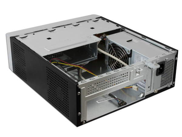 Gabinete Foxconn RS233 con fuente de 150W, Mini ITX