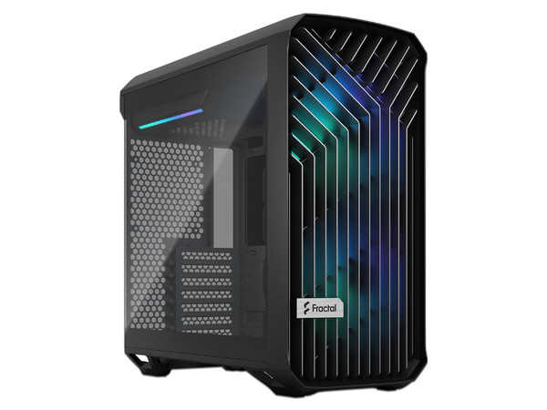 Gabinete FRACTAL DESIGN Torrent Compact RGB, E-ATX, No Incluye Fuente de Poder. Color Negro.