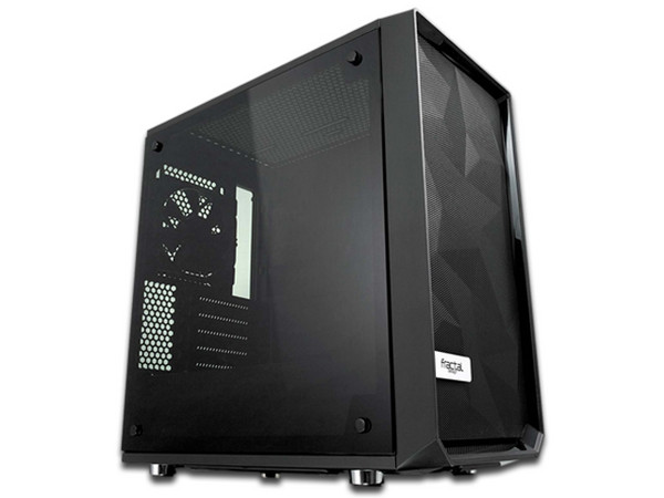 Gabinete Fractal Design Meshify C Mini Dark TG, Micro-ATX. Color negro, (sin fuente de poder).