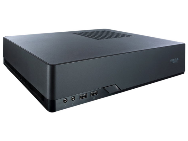 Gabinete mini Fractal Design Node 202, Mini-ITX con fuente de poder de 450W. Color Negro.