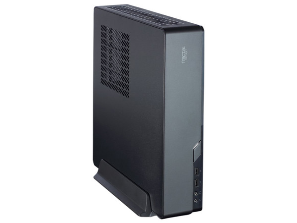 Gabinete mini Fractal Design Node 202, Mini-ITX con fuente de poder de 450W. Color Negro.