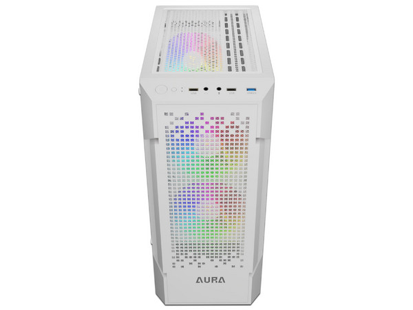 Gabinete GAMDIAS AURA GC7, Mid Tower, ATX, (No Incluye Fuente de Poder), Color Blanco.