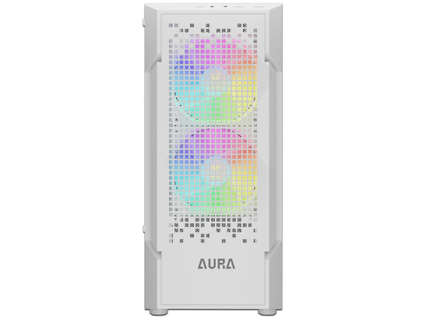 Gabinete GAMDIAS AURA GC7, Mid Tower, ATX, (No Incluye Fuente de Poder), Color Blanco.