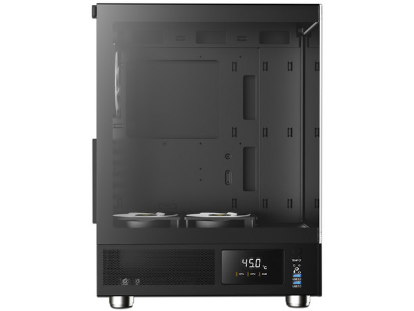 Gabinete GAMDIAS ATLAS E1, Mid-Tower, ATX (Sin fuente de Poder). Color Negro.